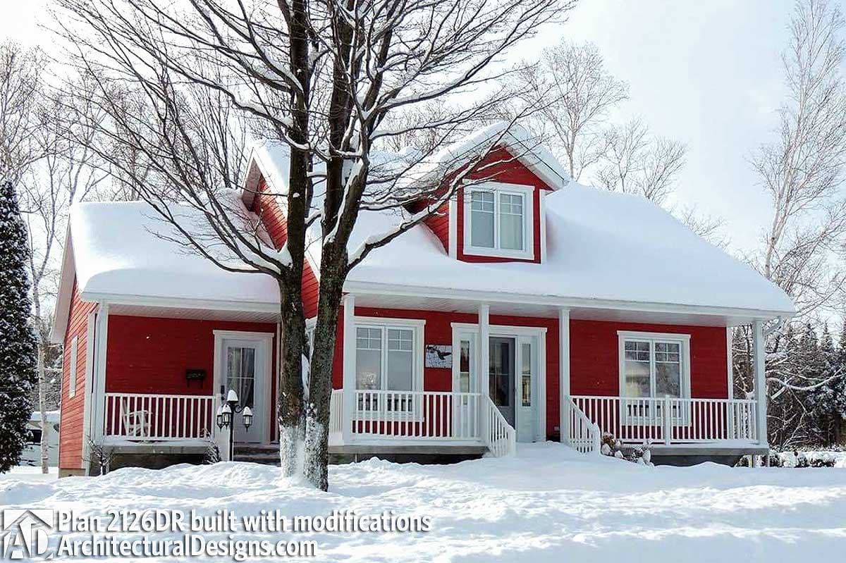 Plan 2126DR: Country Details Brighten Compact Cabin House Plan - Image #5 - Cabin, Cottage, Country, Rustic