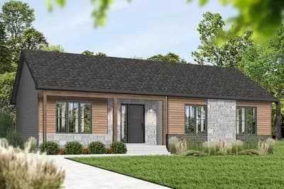 3 Bedroom Ranch Home Plan