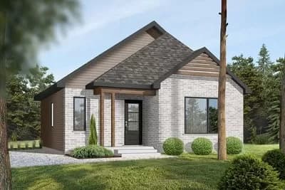 2-Bed ADU House Plan with Open Concept Living - 864 Sq Ft