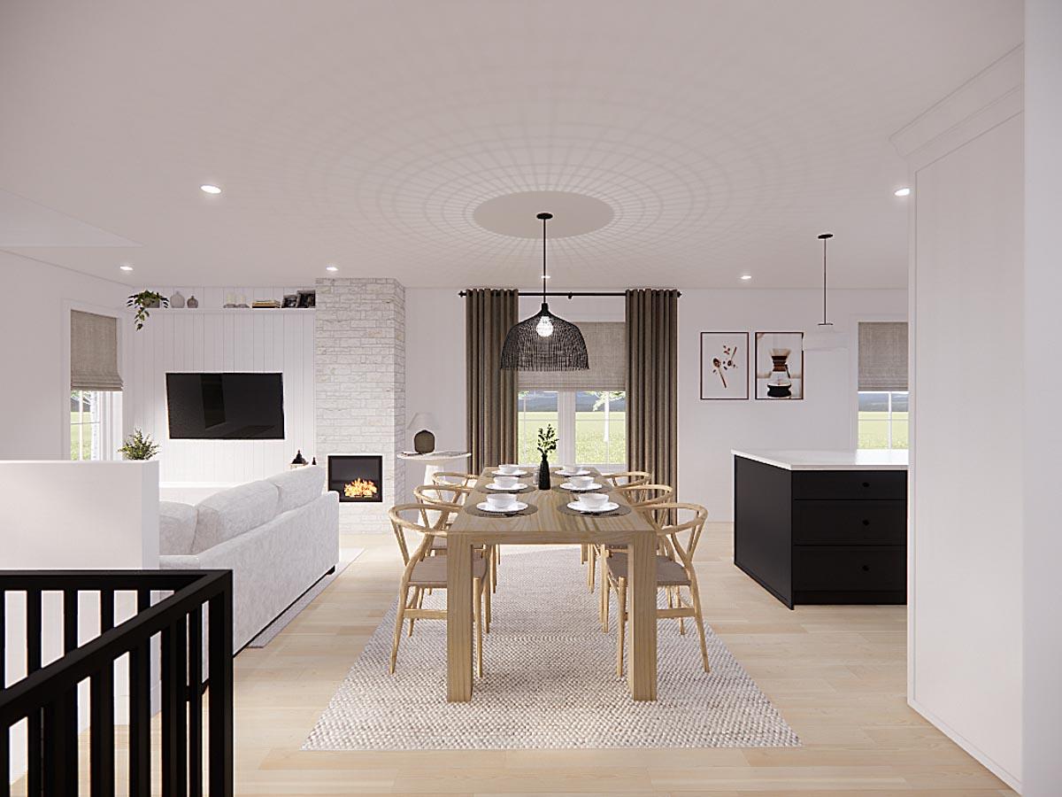 Plan 21296DR: 2-Bed House Plan with Lower Level Laundry and Expansion - 960 Sq Ft - Image #5 - Traditional