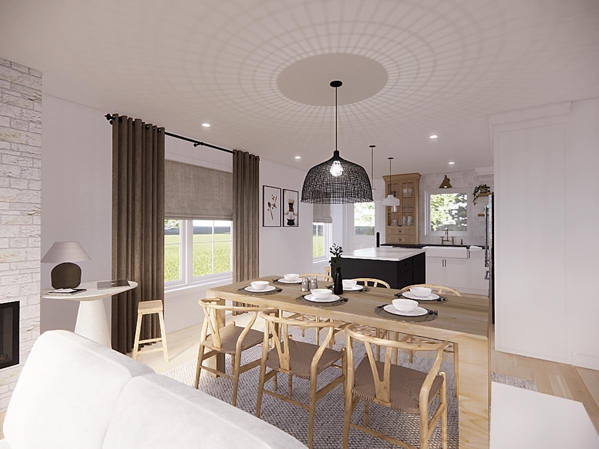 Plan 21296DR: 2-Bed House Plan with Lower Level Laundry and Expansion - 960 Sq Ft - Image #6 - Traditional