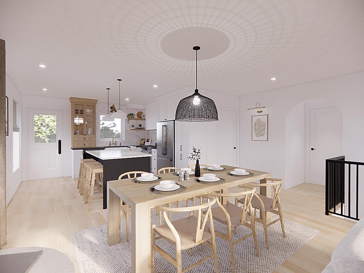 Plan 21296DR: 2-Bed House Plan with Lower Level Laundry and Expansion - 960 Sq Ft - Image #7 - Traditional