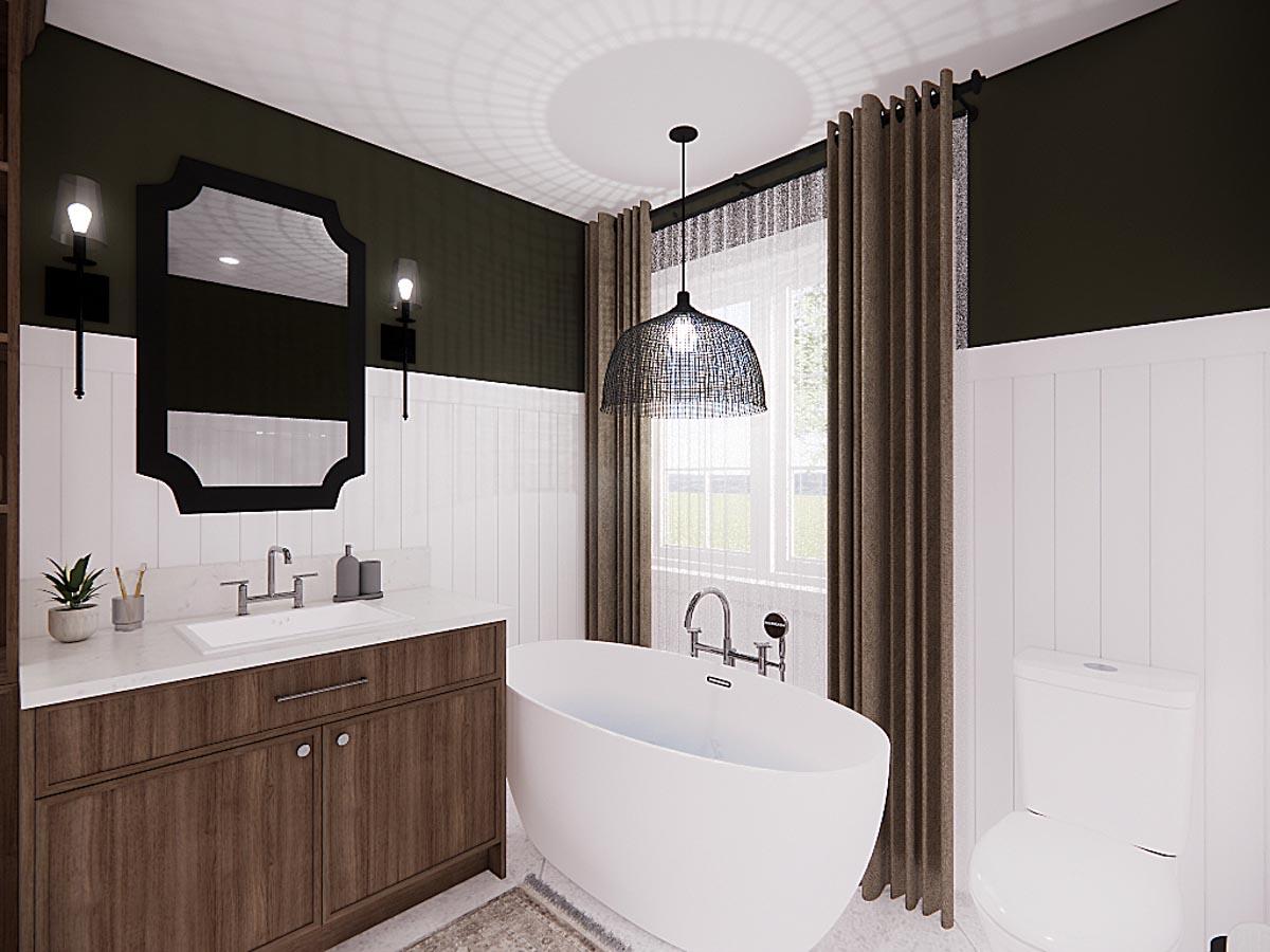 Plan 21296DR: 2-Bed House Plan with Lower Level Laundry and Expansion - 960 Sq Ft - Image #15 - Traditional