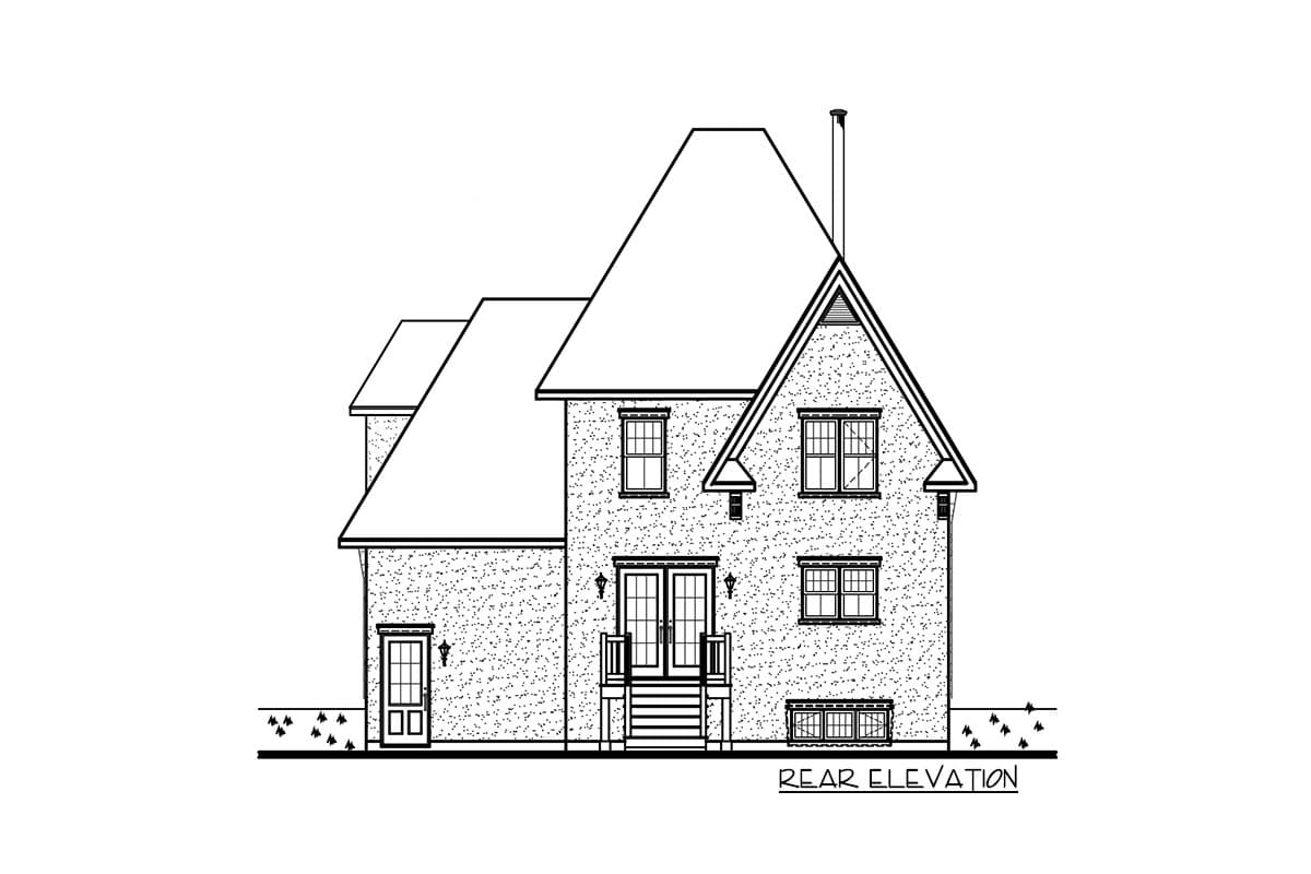 Plan 21347DR: Cozy, European Home Plan - Image #8 - European, French Country, Traditional
