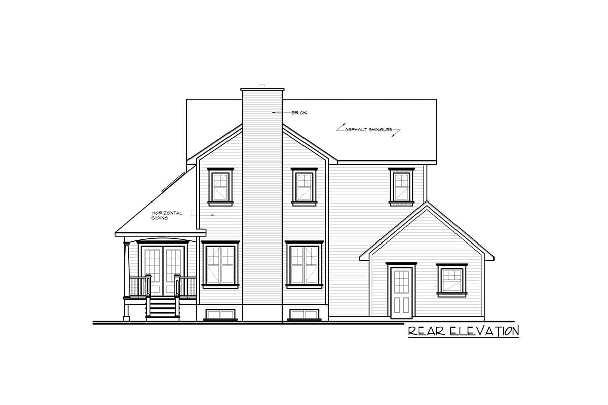 Plan 2141DR: Three Charming Porches - Image #10 - Country, Farmhouse