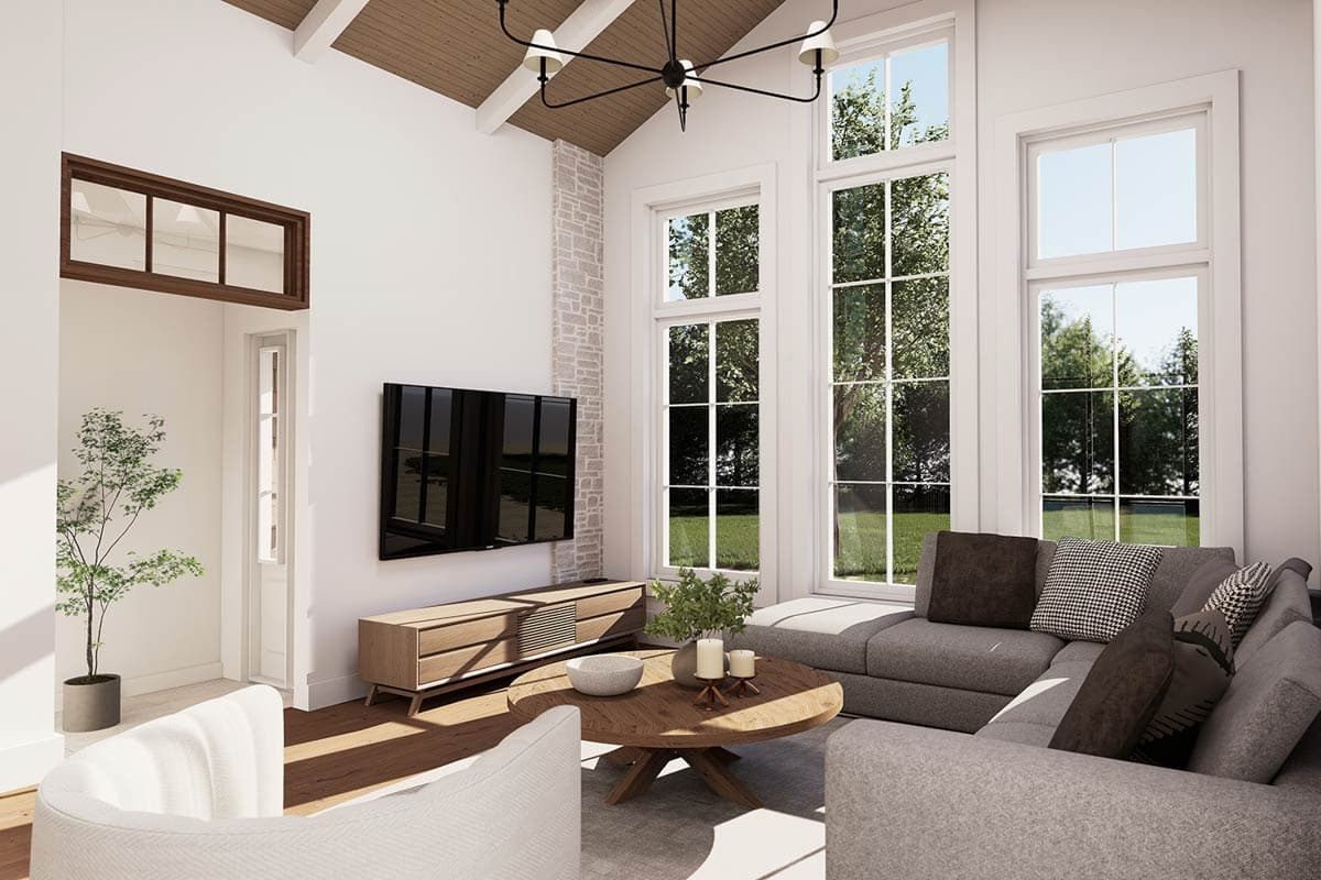 Plan 21436DR: Charming Cottage House Plan with 2 Beds and 1-Car Garage - Image #5 - Cottage, Country, Traditional