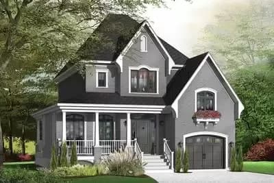 Charming Covered Front Porch