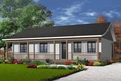 Ranch With Full-Width Front Porch