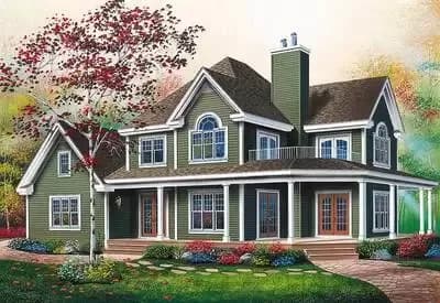 3 Bed Farmhouse with Marvelous Wrap-Around Porch