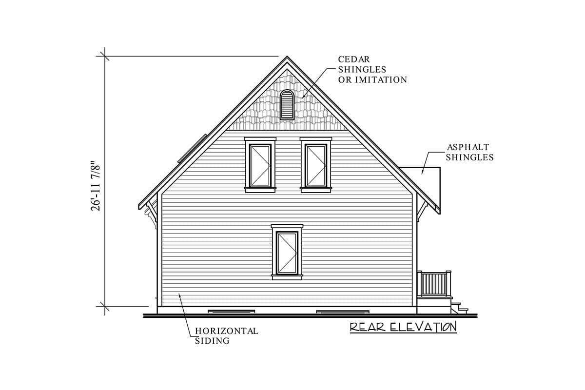 Plan 21478DR: Nature-Embracing Chalet - Image #9 - Cabin, Cottage, Country, Vacation