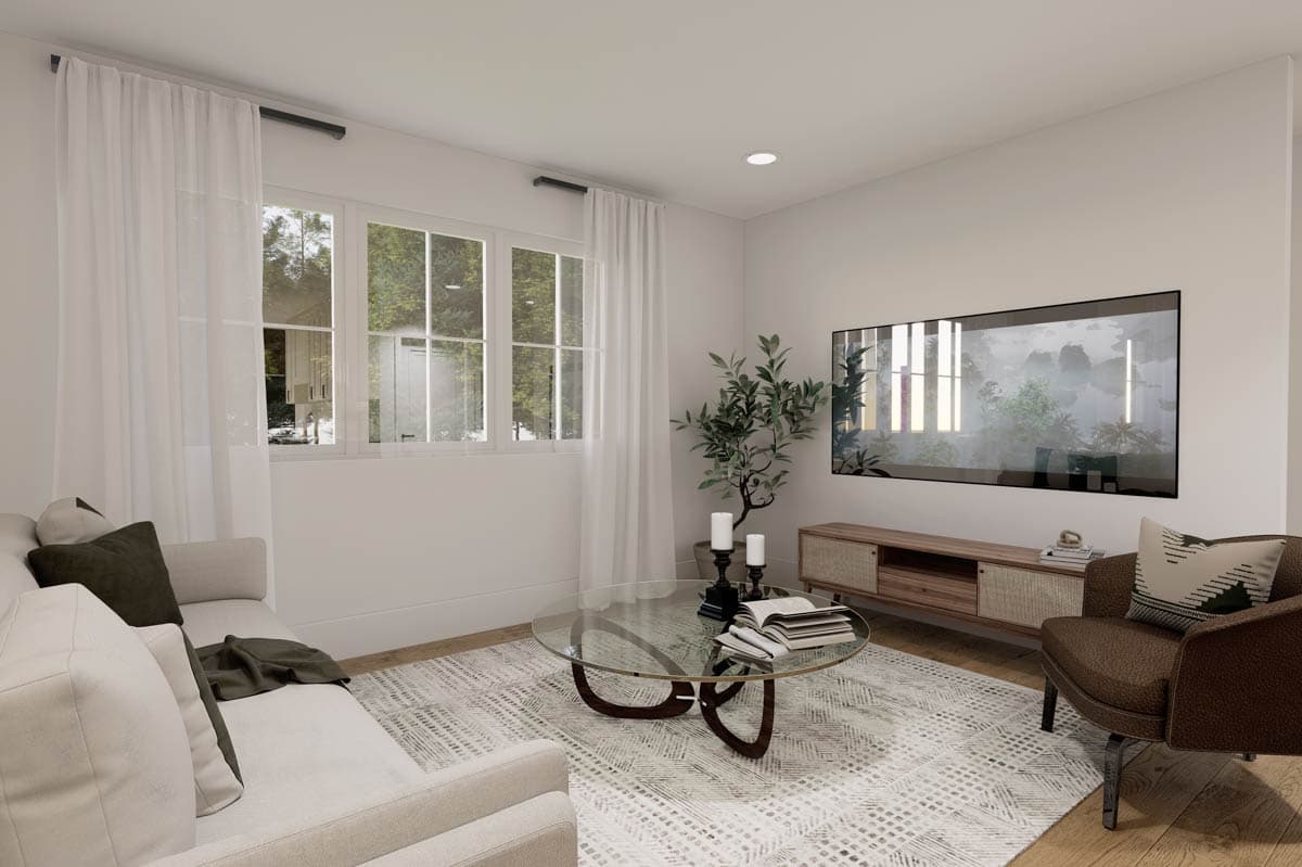Plan 21487DR: Triplex with 3 Full-Floor 2 Bed Units - Architectural Designs - Image #6 - Traditional