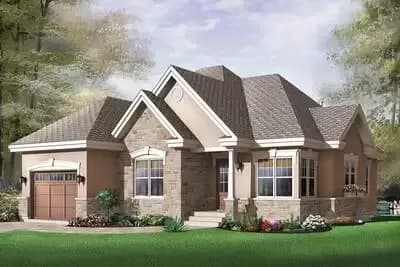 Two Bedroom House Plan with Options - 1355 Sq Ft
