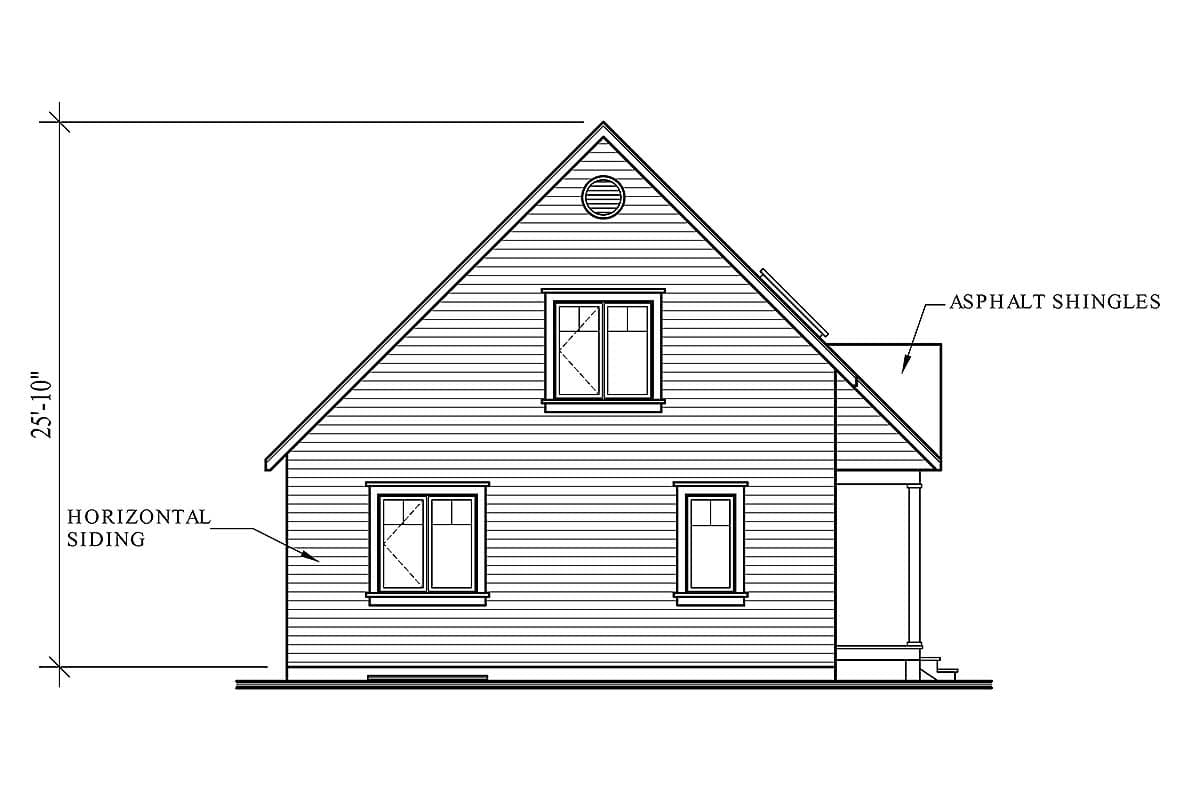 Plan 21492DR: Country Cottage with Wrap-Around Porch - Image #9 - Cottage, Country, Traditional