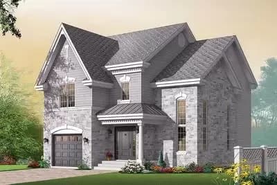3-Bed House Plan with Fantastic Family Room