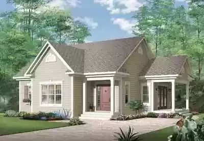Affordable One Bedroom House Plan