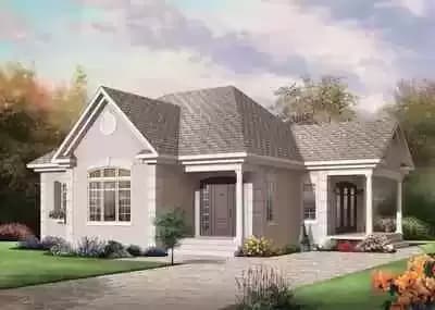 Affordable One Bedroom Home Plan