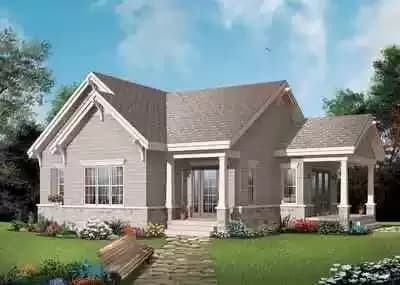 Affordable One Bedroom Home Plan