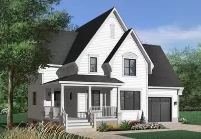 Charming 1534 Sq Ft Country House with 3 Bedrooms