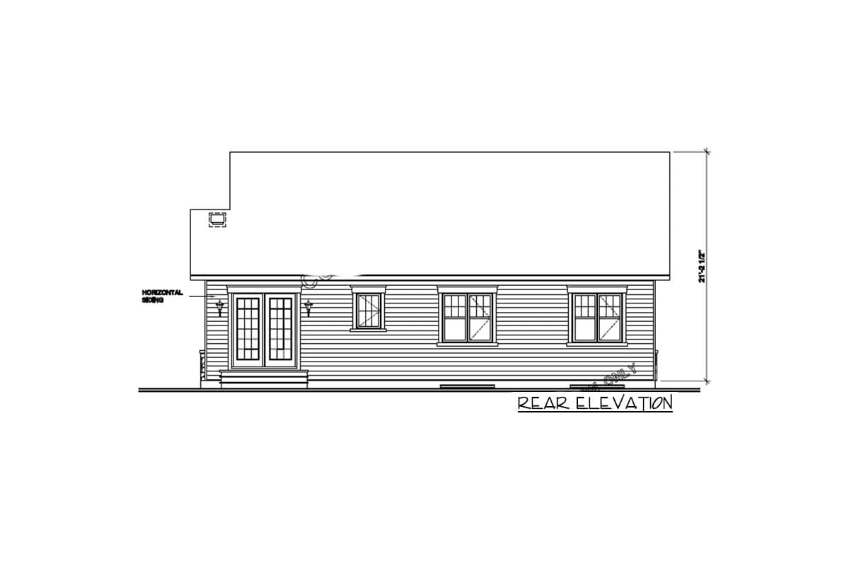 Plan 21519DR: Three Bedrooms or Two - You Choose - Image #4 - Ranch, Traditional