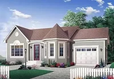 Affordable Home Plan With Garage
