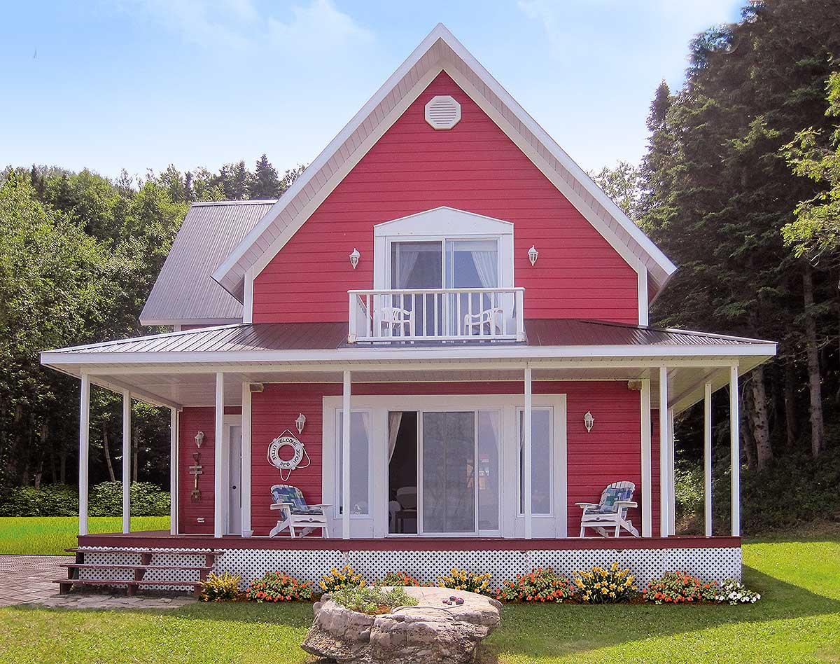 Plan 2153DR: Four-Season Vacation Cottage - Image #6 - Cottage, Country