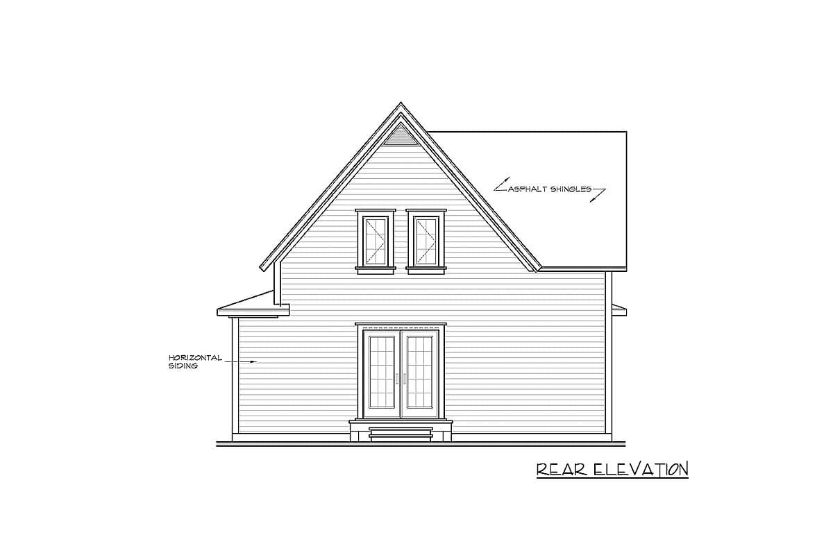 Plan 2153DR: Four-Season Vacation Cottage - Image #7 - Cottage, Country