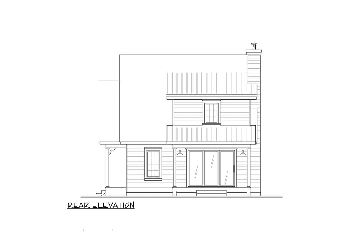Plan 21537DR: 2-Bedroom Cottage House Plan with Inviting Porches - Image #2 - Cabin, Cottage, Country
