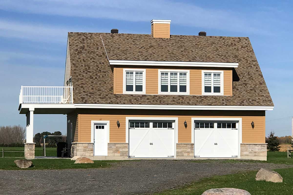 Plan 21550DR: Carriage House with Shed Dormer - Image #4 - Carriage, Country, Craftsman