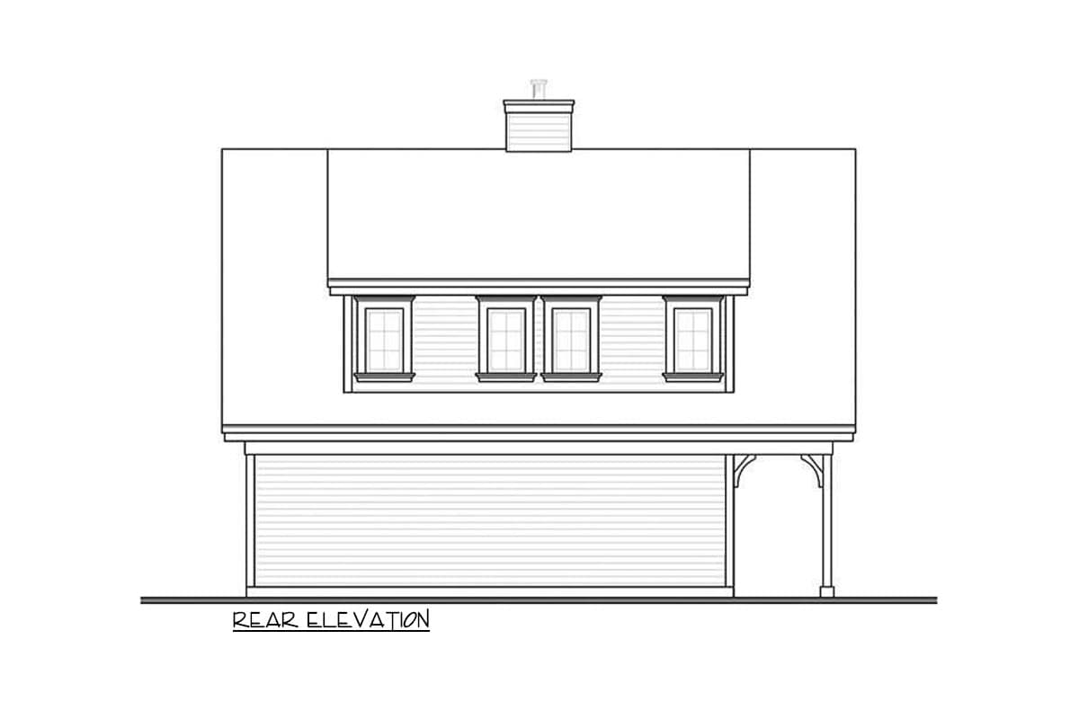 Plan 21550DR: Carriage House with Shed Dormer - Image #13 - Carriage, Country, Craftsman