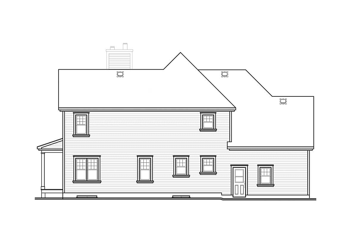 Plan 21558DR: Wonderful Wrap-Around Porch - Image #4 - Country, Farmhouse