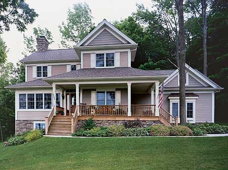 Plan 21559DR: Country House Plan with Alternate Versions - Image #5 - Country, Farmhouse
