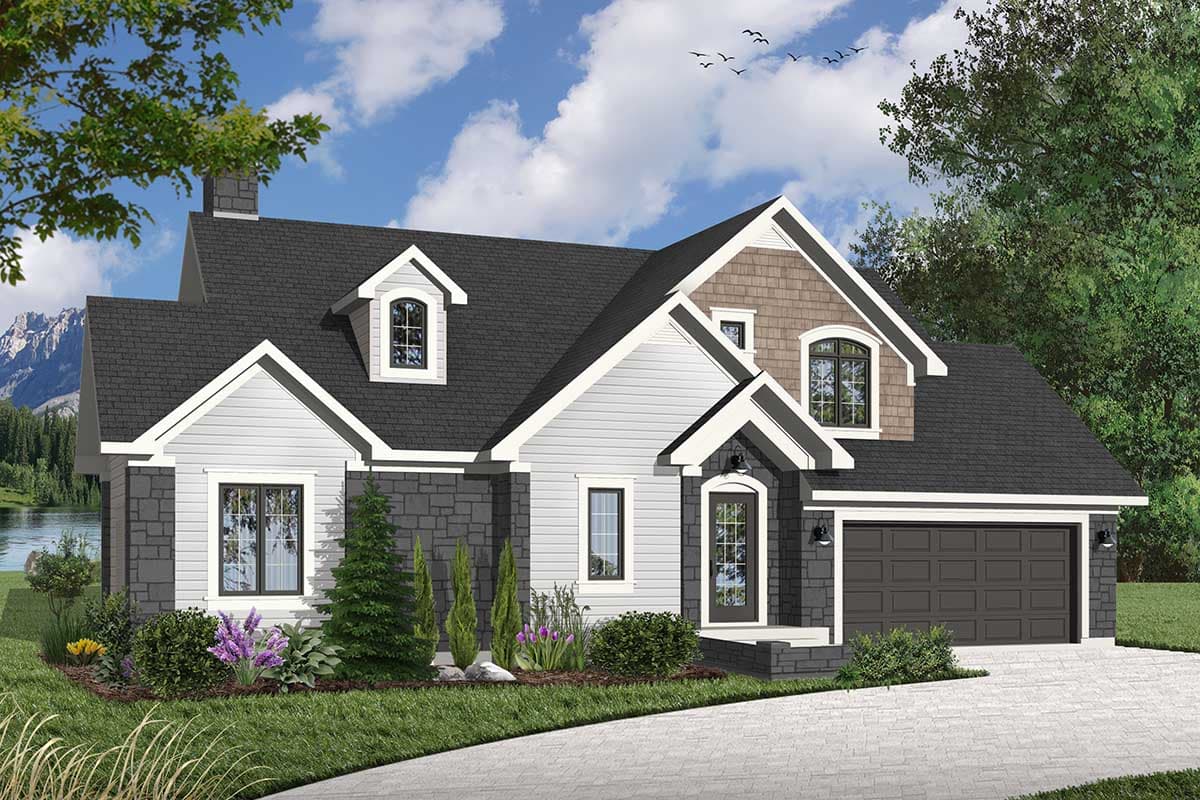 Plan 2156DR: 4-Bed House Plan with Soaring Spaces - Image #4 - Country, Traditional