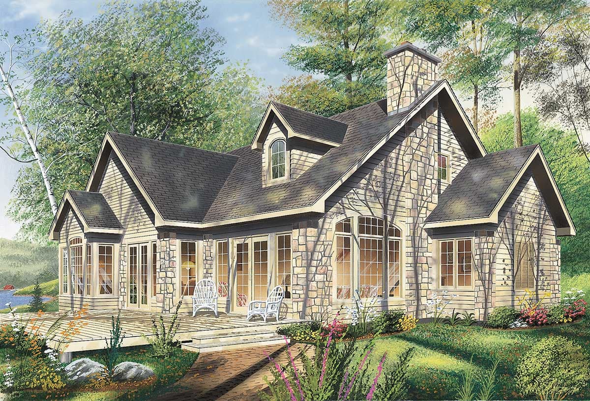 Plan 2156DR: 4-Bed House Plan with Soaring Spaces - Image #5 - Country, Traditional