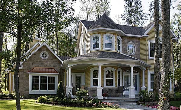 Plan 21561DR: Beatiful Veranda Design - Image #6 - Country, Traditional