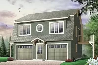 Flexible Carriage House Plan