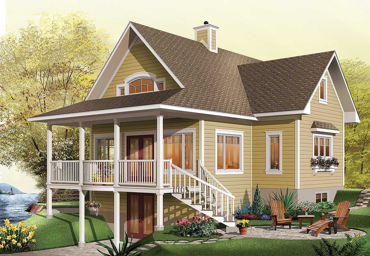 Plan 21565DR: Dream Design with Many Options - Image #11 - Cottage, Country, Mountain, Vacation
