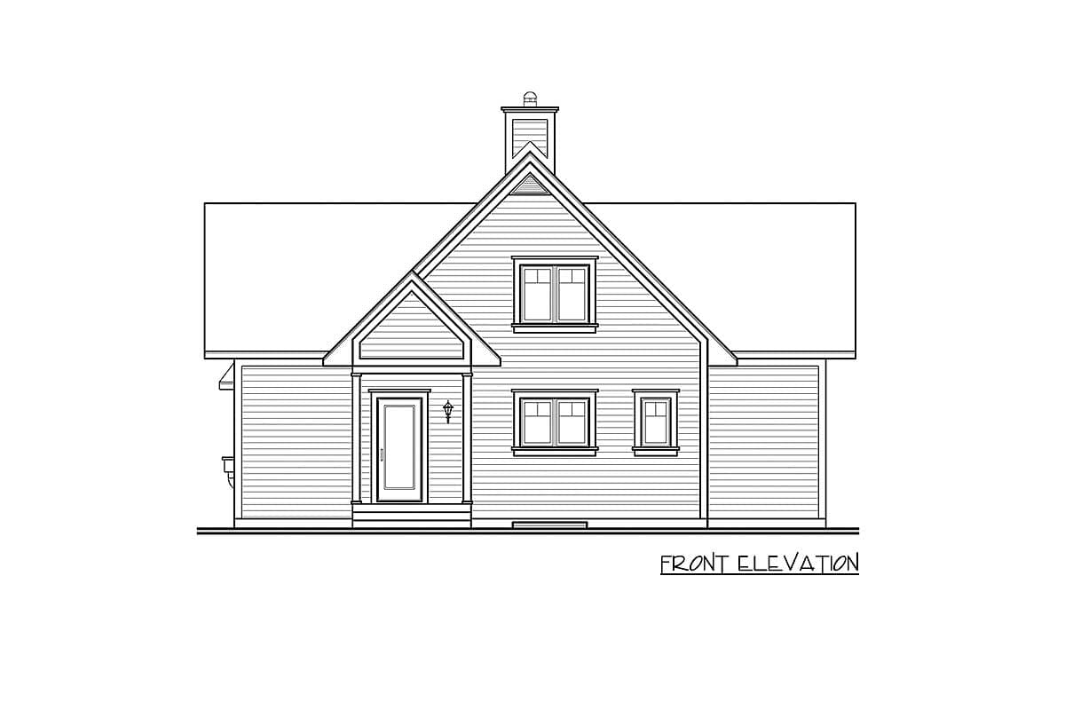 Plan 21565DR: Dream Design with Many Options - Image #12 - Cottage, Country, Mountain, Vacation