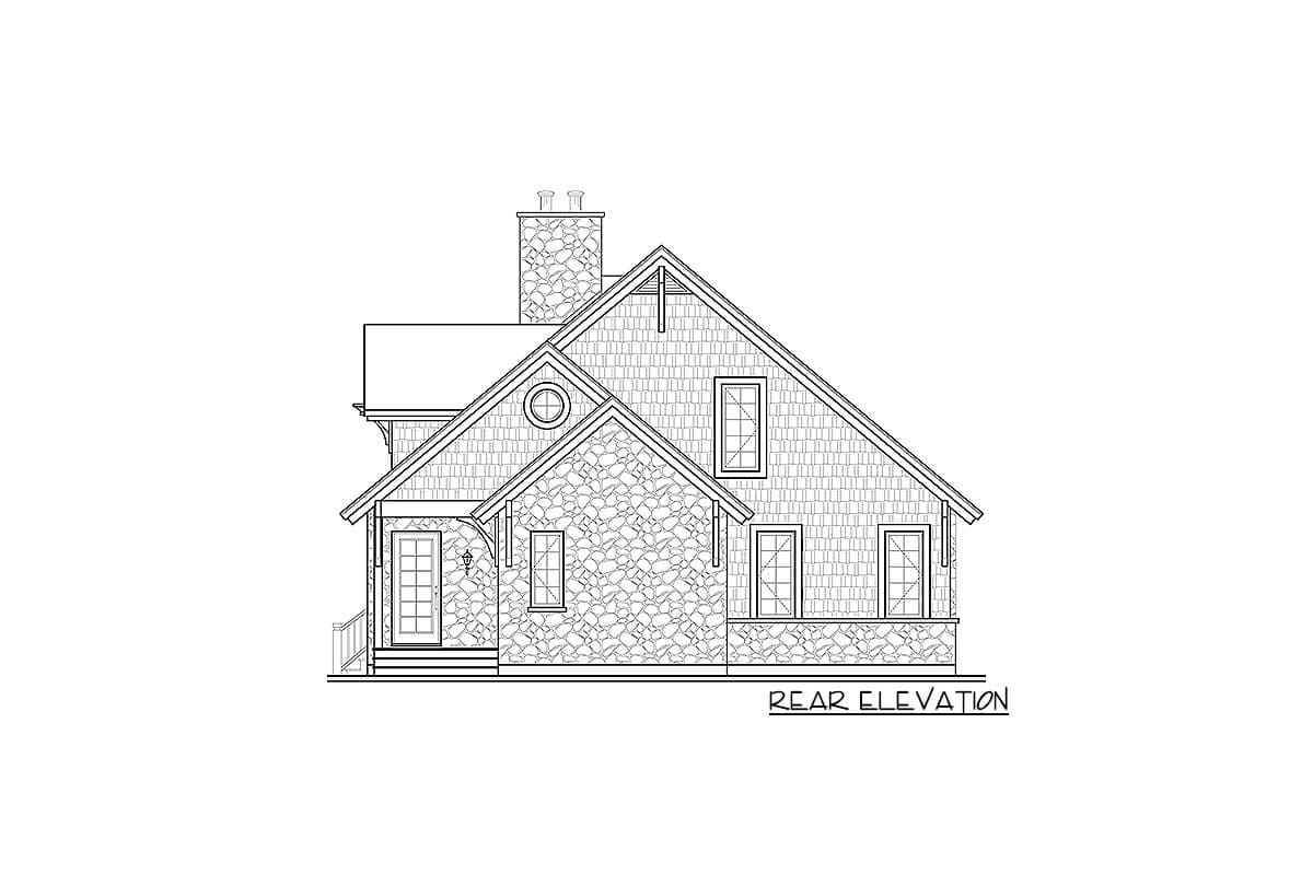 Plan 21567DR: Four-Seasons Cottage With Family Room Open To Above - Image #15 - Cottage, Country, European, Mountain, Rustic, Vacation