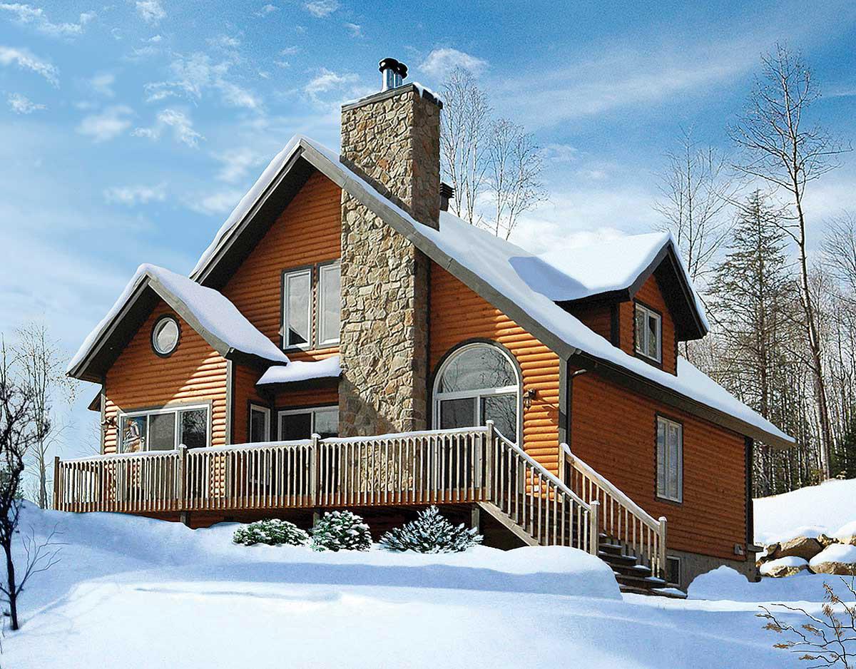 Plan 21567DR: Four-Seasons Cottage With Family Room Open To Above - Image #7 - Cottage, Country, European, Mountain, Rustic, Vacation