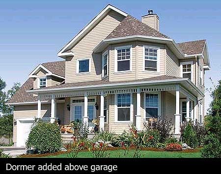 Plan 21570DR: Classic Porch and Bay Windows - Image #5 - Country, Traditional