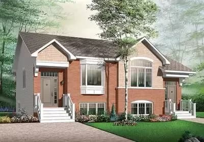 Attractive Two Family House Plan