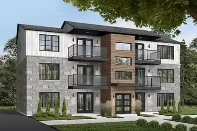 6-Unit Modern Multi-Family Home Plan with 900 Sq Ft Units