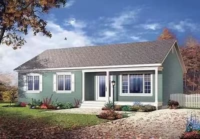 3 Bedroom Ranch Home Plan
