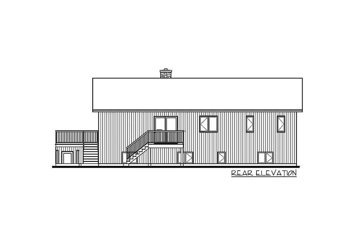 Plan 2161DR: 4-Season Vacation House Plan with Wall of Windows - Image #8 - Contemporary, Mountain, Vacation