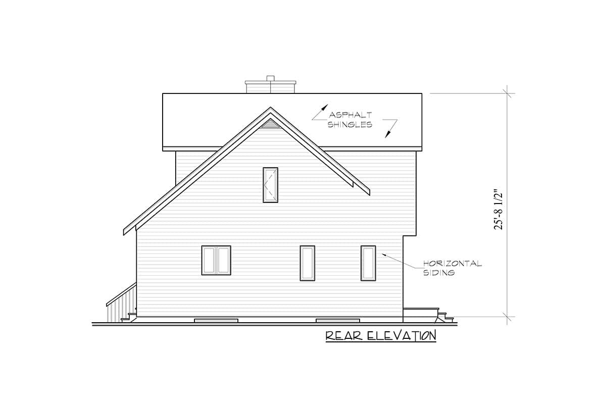 Plan 2162DR: Weekend Getaway - Image #6 - Contemporary, Cottage, Vacation