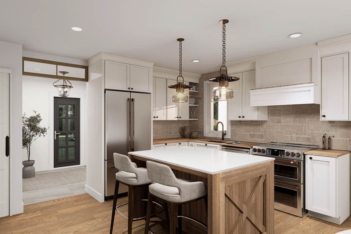 Plan 2163DR: Charming Country Farmhouse House Plan with 3 Bedrooms and Wrap-Around Porch - Image #7 - Country, Farmhouse