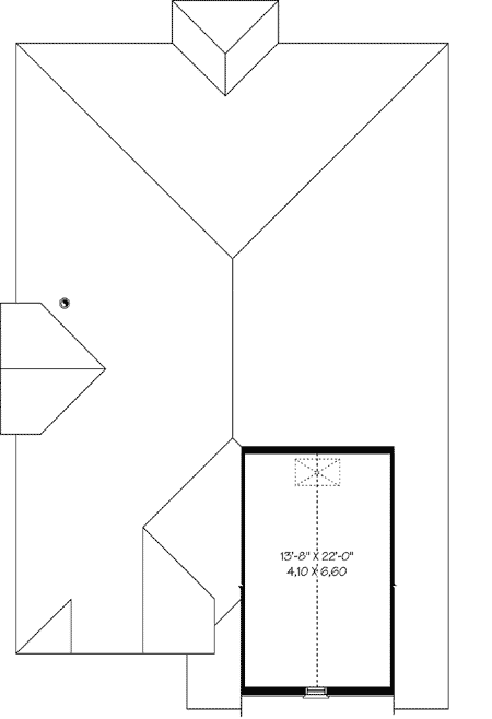 Plan 21663DR: Narrow Lot Southern House Plan - Floor Plan - 2nd Floor - Florida-Style, Southern, Traditional