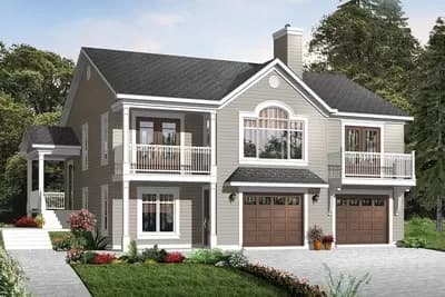 Upside Down Traditional House Plan
