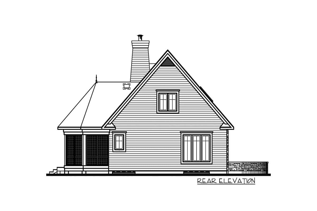 Plan 2169DR: Marvelous Screened Porch - Image #6 - Cottage, Vacation