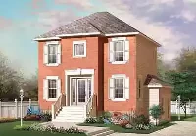 Traditional Home for Narrow Lot